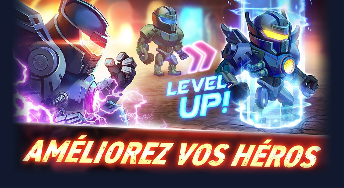 amélioration des héros dans Battle Arena